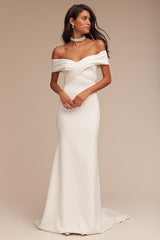 The Penny Wedding Bridal Off Shoulder Gown