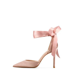 The Tessa Wedding Bridal Ribbon Lace Up Heels (Available in 3 colours)