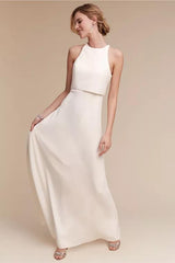 The Fleur Wedding Bridal Separates Crop Top Maxi & Skirt (Customisable)