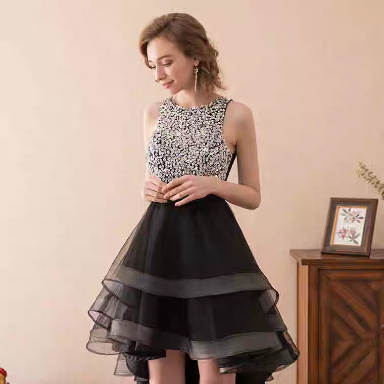 The Alethea Sleeveless Sequined Tulle Dress (Available in 3 colours)