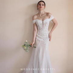 The Farryn Wedding Bridal Off Shoulder Gown