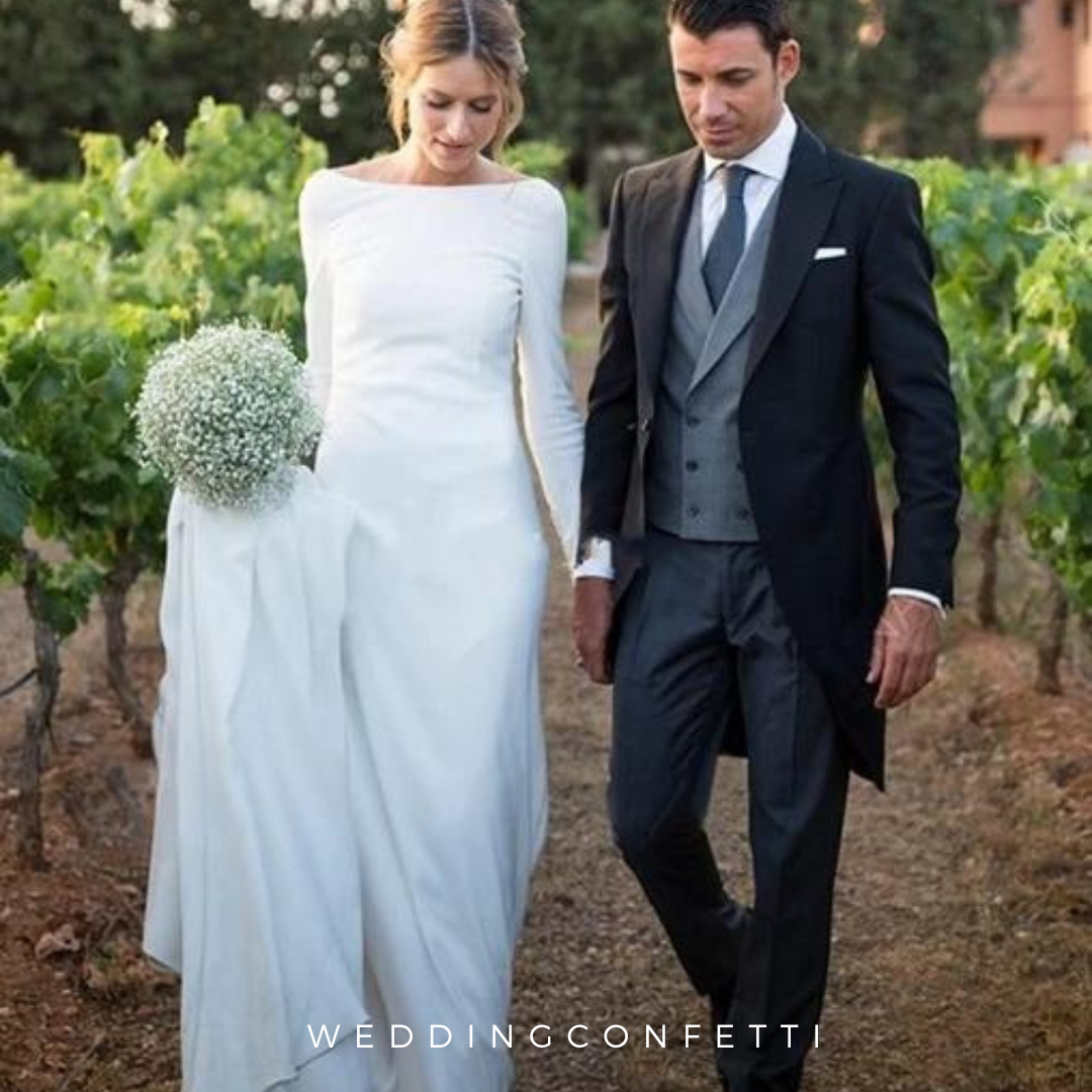The Premala Bridal Long Sleeves White Gown (Customisable)