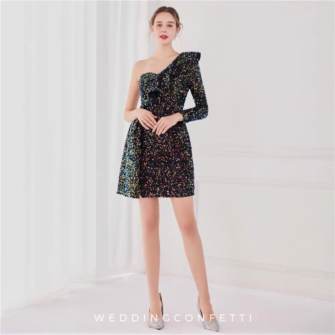 The Regene Sequined Toga Short Dress (Available in 6 Colours)