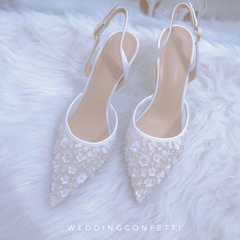 The Aoyama White Bridal Heels