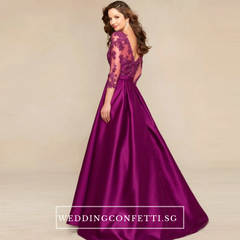 The Dandelion Long Lace Sleeves Gown (Customisable)