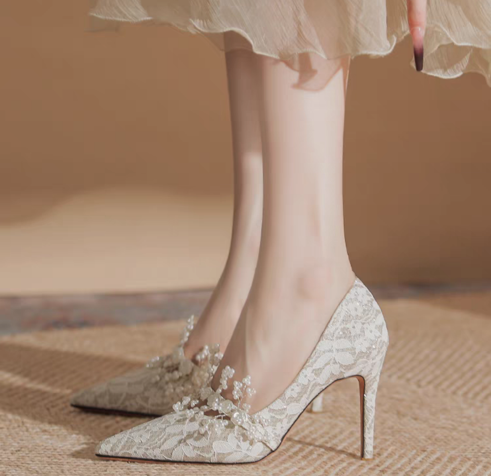 The Hasera Wedding Bridal Heels (Available in 2 Colours)