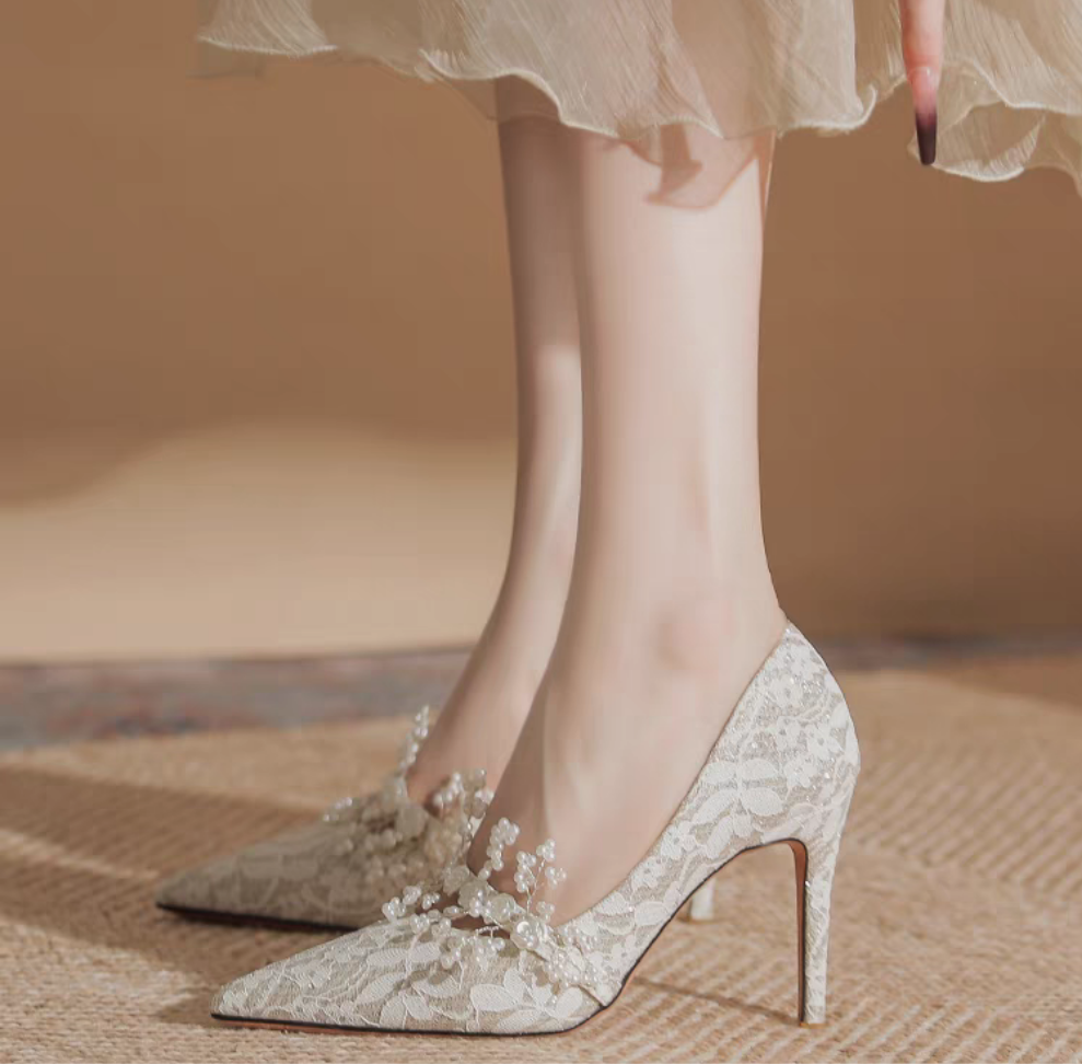 The Hasera Wedding Bridal Heels (Available in 2 Colours)