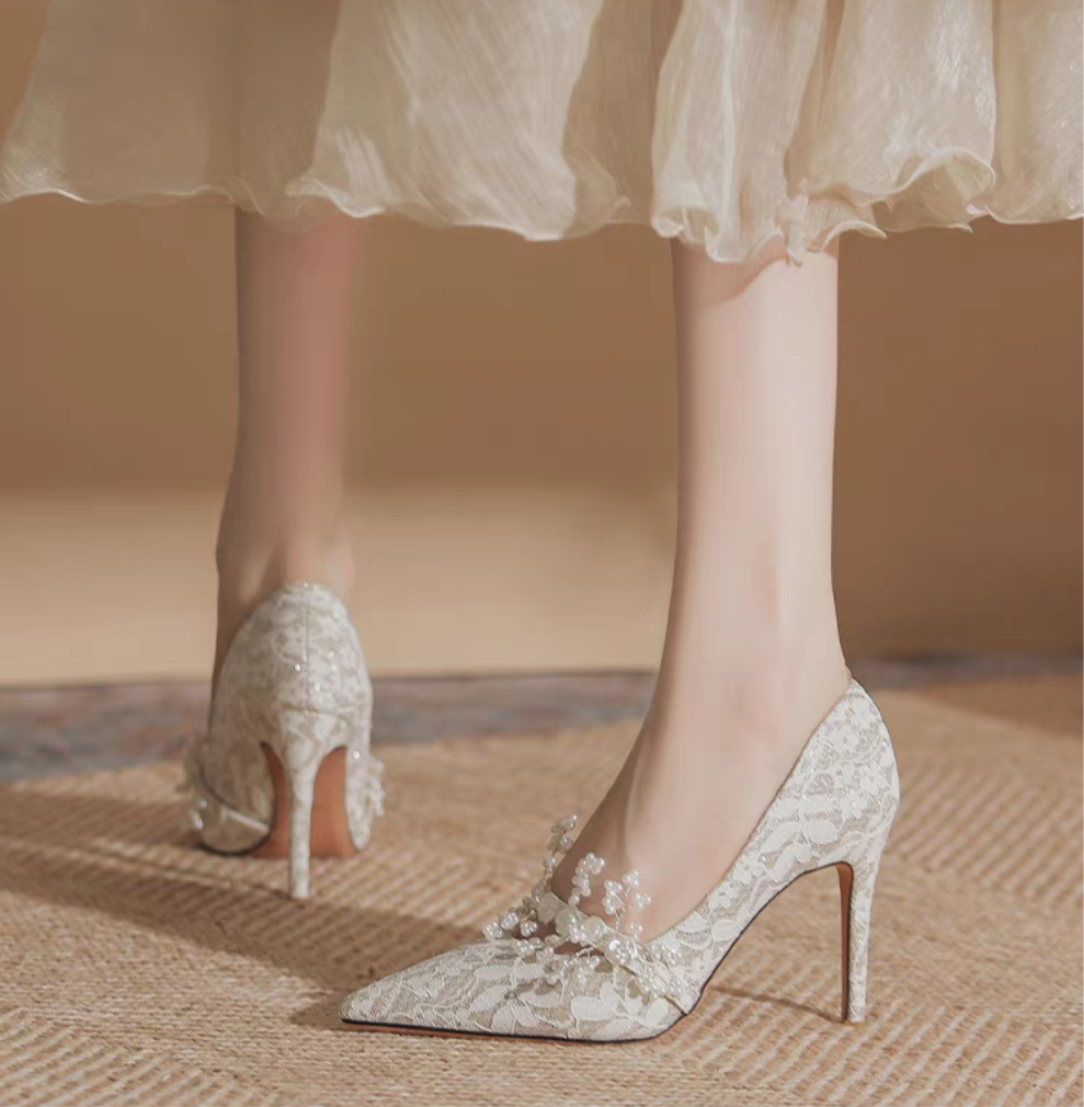The Hasera Wedding Bridal Heels (Available in 2 Colours)