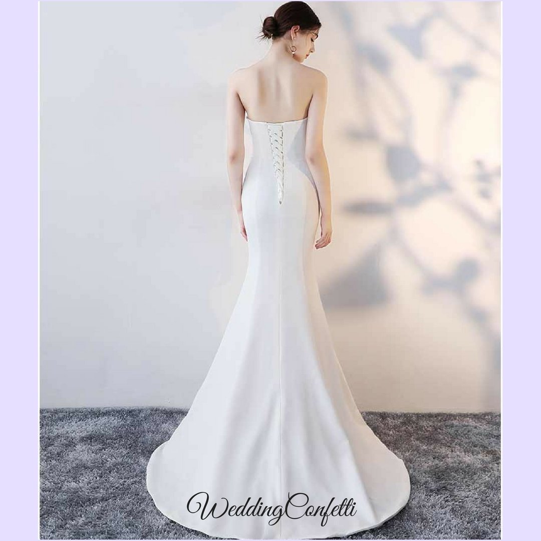 The Natalie White / Black / Pink / Red Tube Gown
