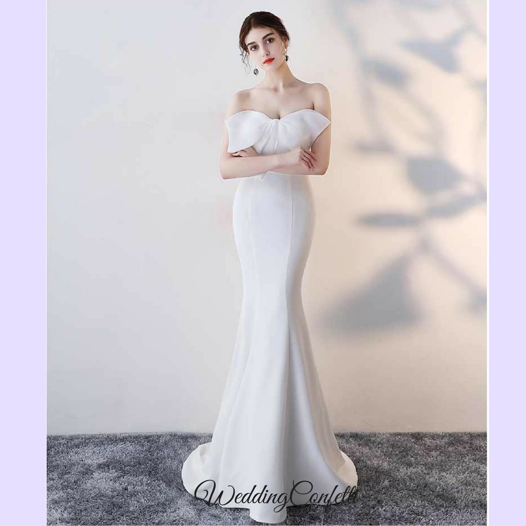 The Natalie White / Black / Pink / Red Tube Gown
