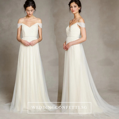 The Quintessa Tulle Off Shoulder Dress