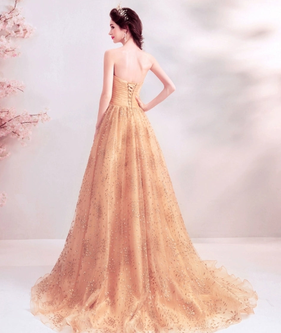 The Marlowe Champagne Tube Gown