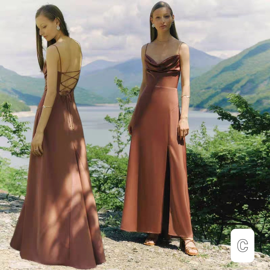 The Tessie Satin Bridesmaid Collection (Customisable)