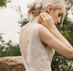 The Reyale Bohemian Wedding Sleeveless Gown