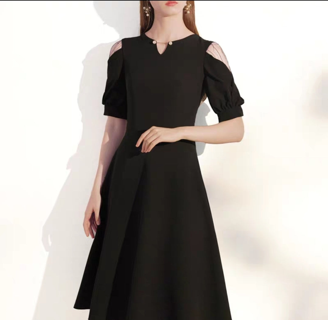 The Brooklyn White Short Sleeves Dress