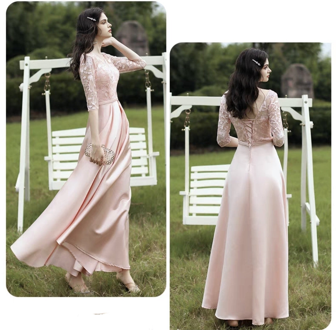 The Rayna Long Sleeves Gown (Various Colours)