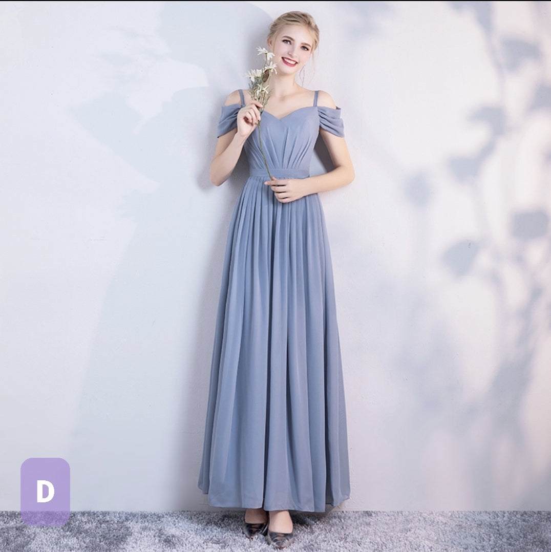 The Dendelion Chiffon Bridesmaid Dress (Customisable)