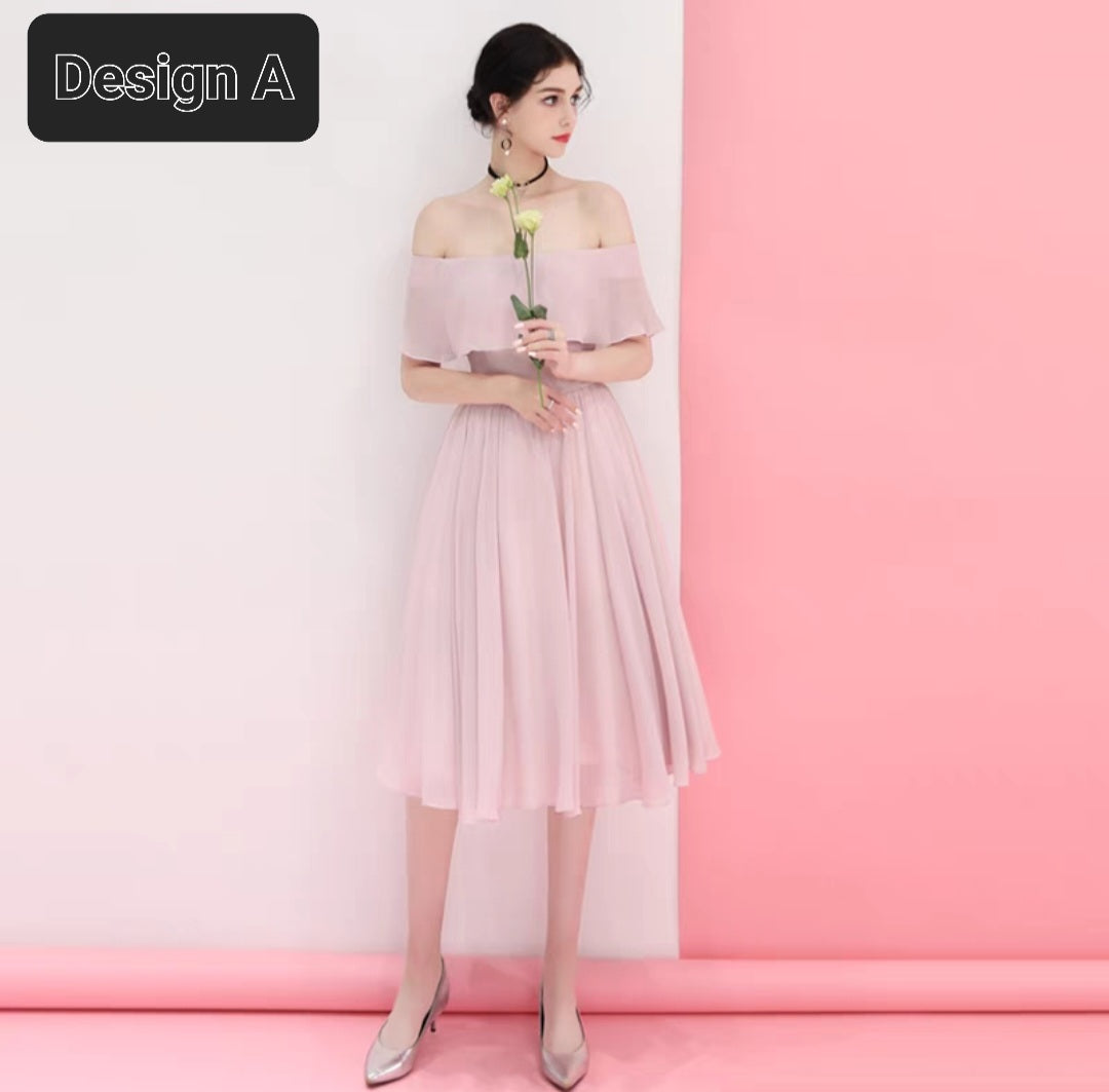 The Landy Chiffon Bridesmaid Dress (Available in 4 Designs)