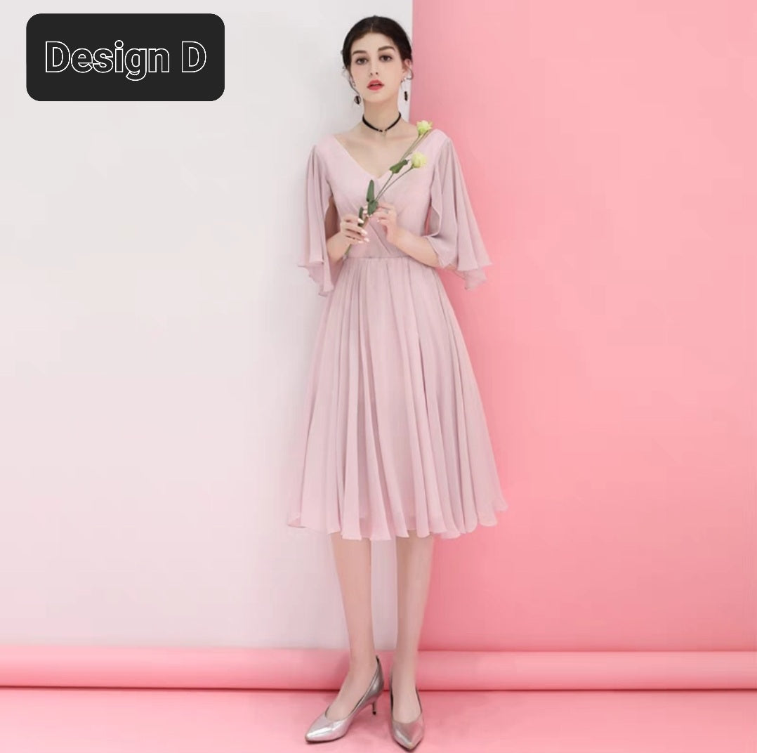 The Landy Chiffon Bridesmaid Dress (Available in 4 Designs)