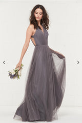 The Petrina Bridesmaid Halter Tulle Gown (Customisable)