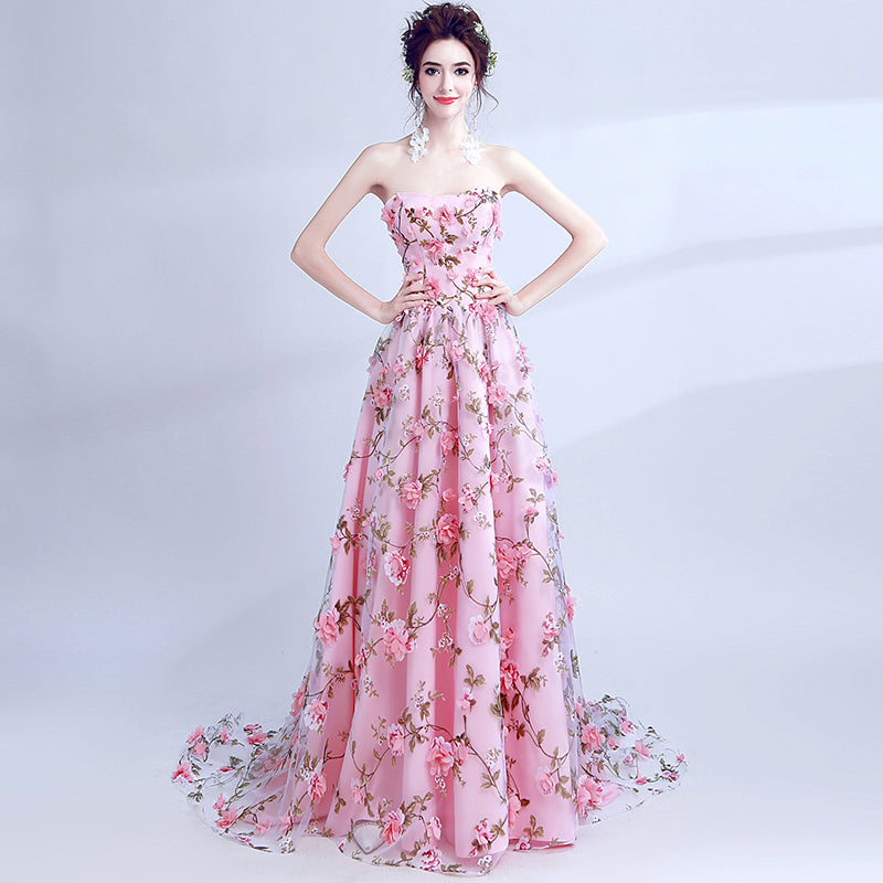 The Rayne Bridal Floral Maxi Wedding Dress Gown