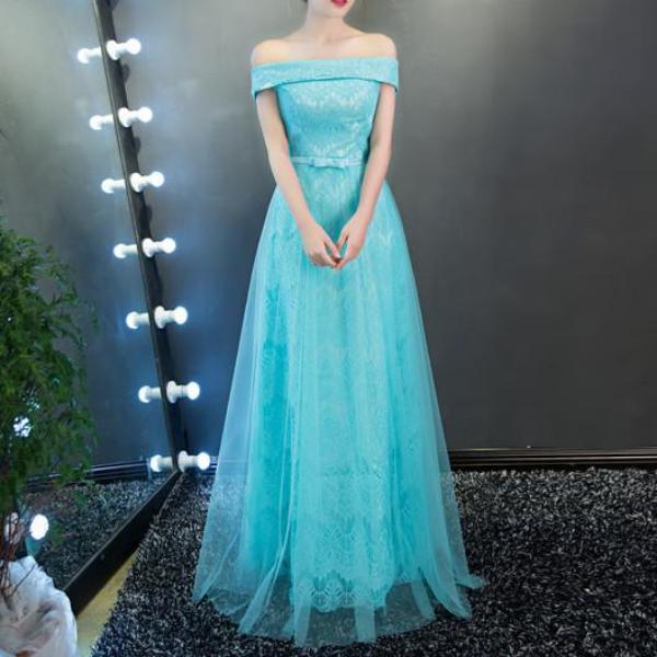 The Layla Long Off Shoulder Evening Gown