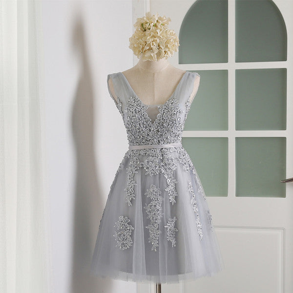 The Talitha Grey/Pink/Red/Blue Lace Sleeveless Dress