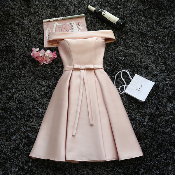 The Selene Sleeveless/ Off Shoulder / Toga Pink / Beige Dress
