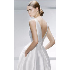 The Roxanna Wedding Bridal Satin Long Dress