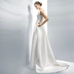 The Roxanda Wedding Bridal Satin Gown