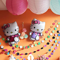 Round Glittery Sequins Star Garland