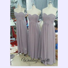 The Charis Chiffon Bridesmaid Chiffon Tube Dress (Customisable)