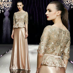 The Rosalyn Mother-Of-Bride Pleated Gown (Available in 2 Colours)
