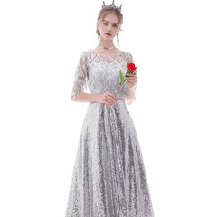 The Kumie Long Sleeve Black/Red/Pink/Silver Gown