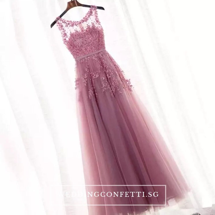 The Rose Pink/Red Lace Sleeveless Dress