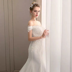 The Triniity Wedding Bridal Off Shoulder Gown