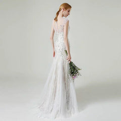 The Lorende Wedding Bridal Sleeveless Gown
