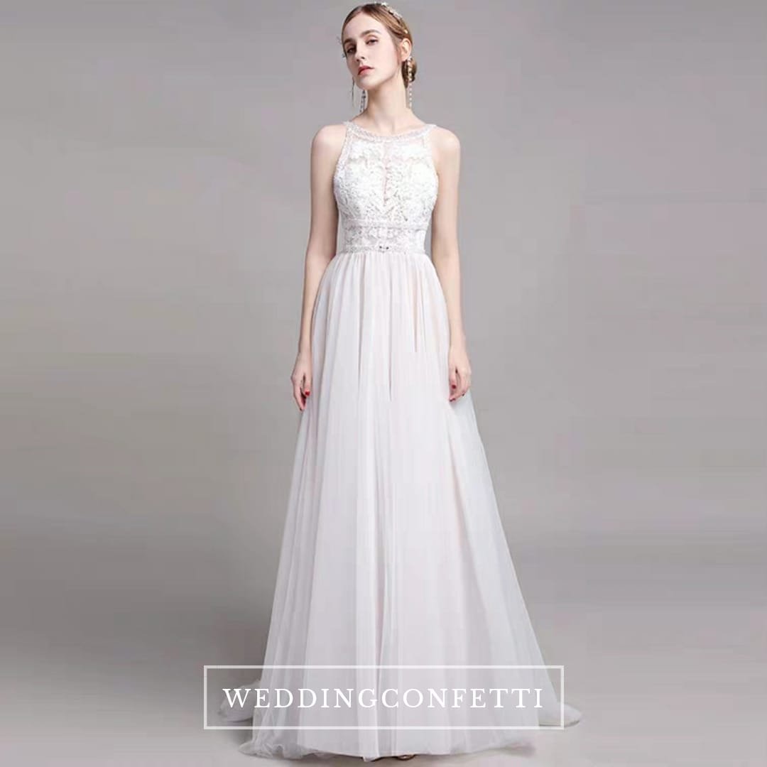 The Paityn Wedding Bridal Sleeveless Lace Gown
