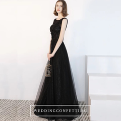 The Cacie Sleeveless Black Gown