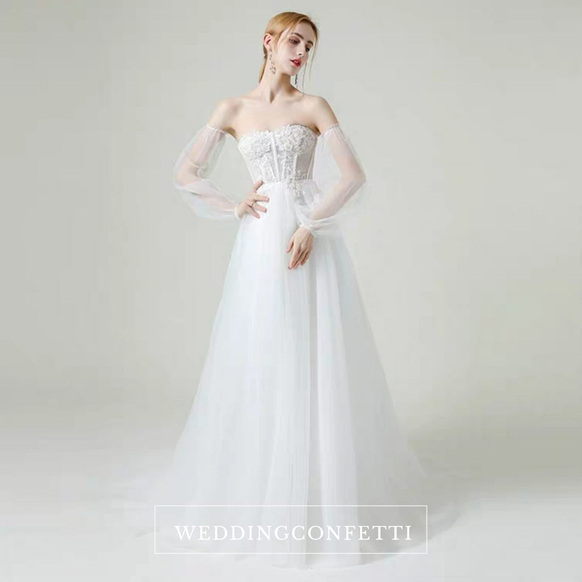 The Lorende Wedding Bridal Tube Tulle Gown