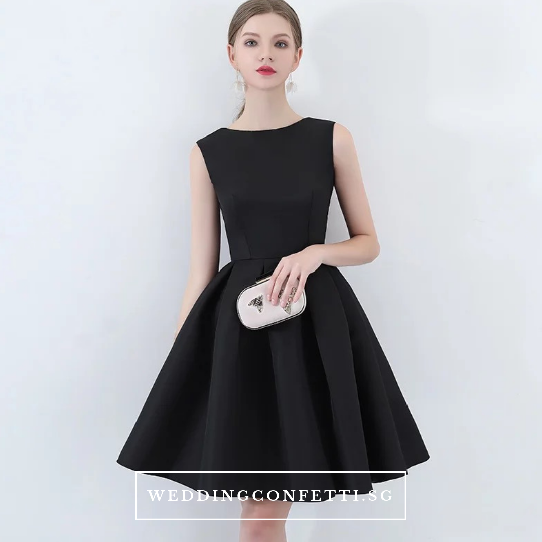 The Amelia Bow White / Black Sleeveless Dress (Available in 2 colours)
