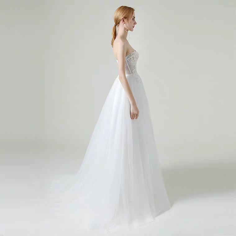 The Lorende Wedding Bridal Tube Tulle Gown