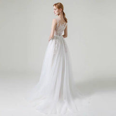 The Kaselly Wedding Bridal Sleeveless Lace Gown