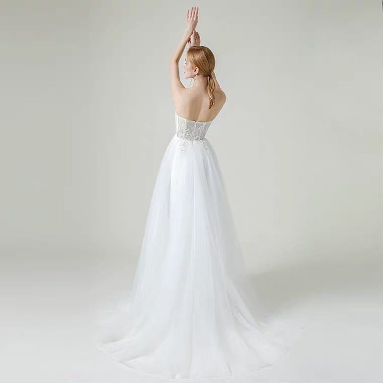 The Lorende Wedding Bridal Tube Tulle Gown