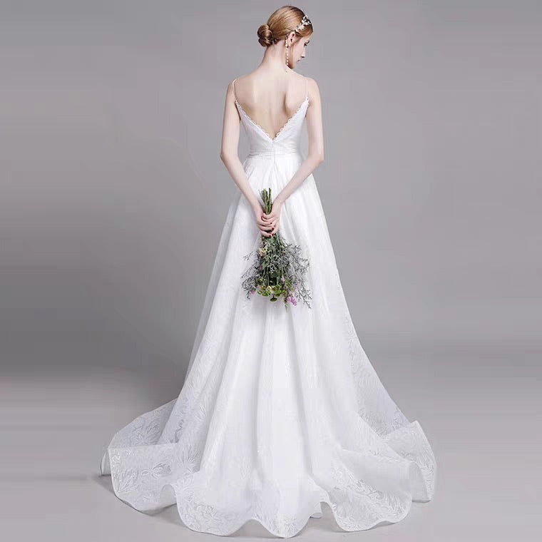 The Kerrelyn Wedding Bridal Sleeveless Lace Dress
