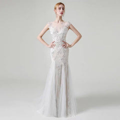 The Lorende Wedding Bridal Sleeveless Gown