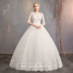 The Quinlee Wedding Bridal Illusion Long Sleeves Gown