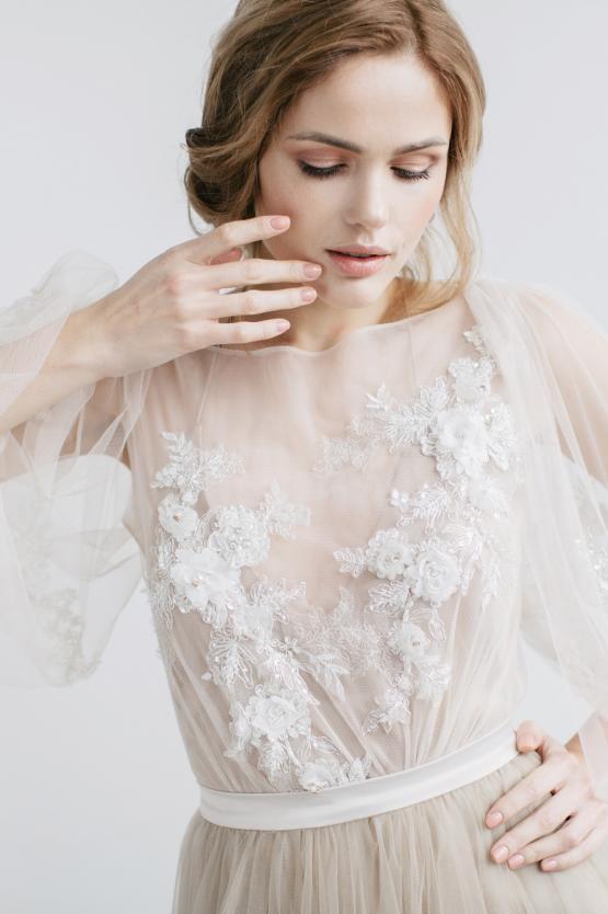 The Erista Bohemian Ilusion Sleeves Wedding Gown