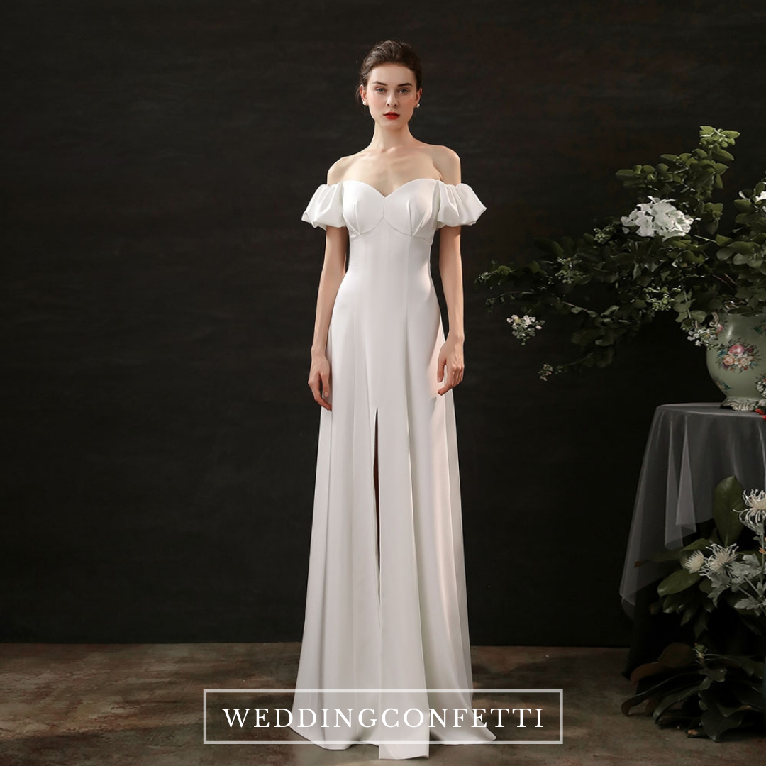 The Lilette Wedding Bridal Off Shoulder Gown