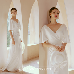 The Riley Wedding Bridal Wide Sleeves Gown
